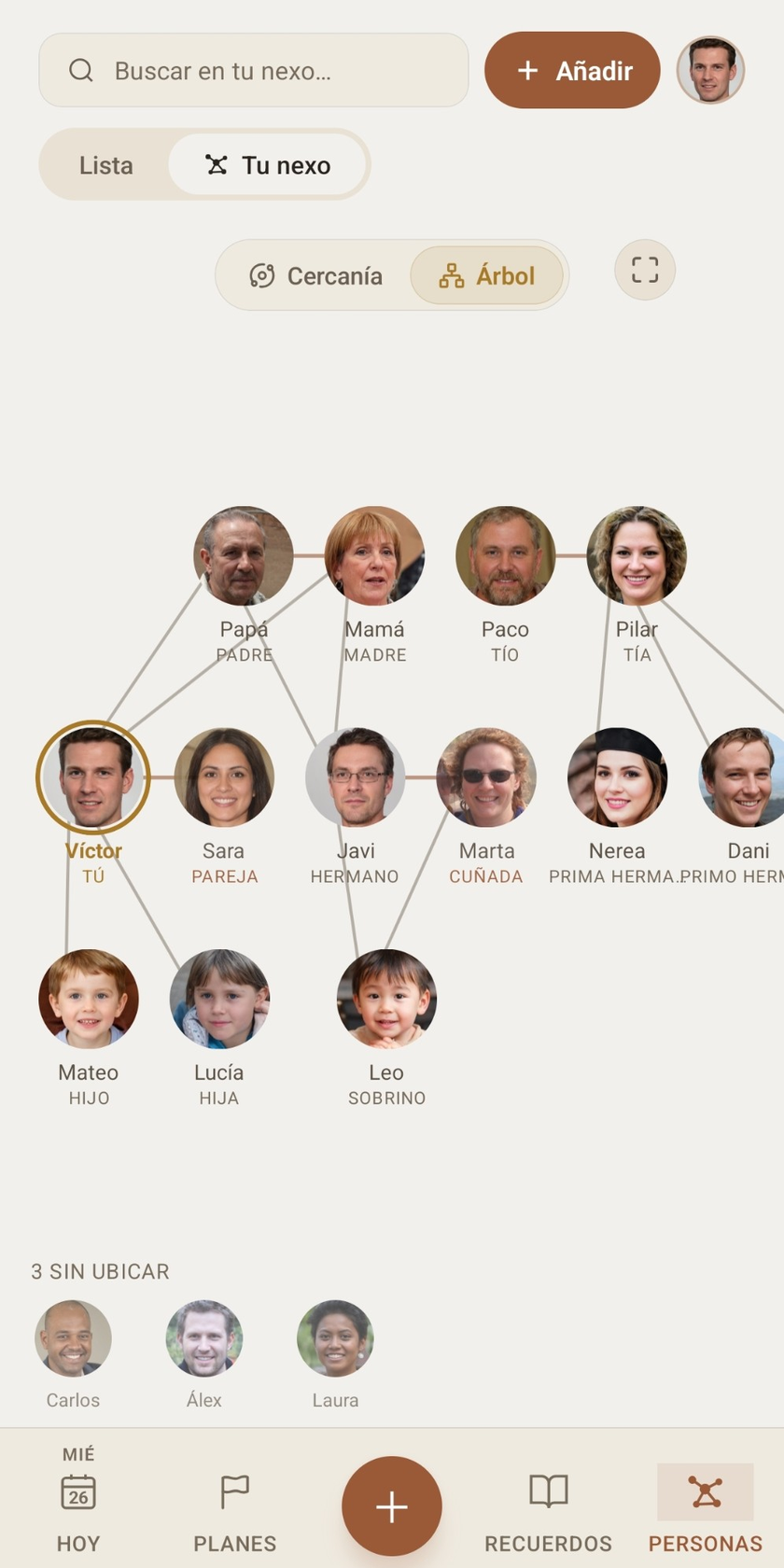 Árbol: la vista genealógica de tu familia